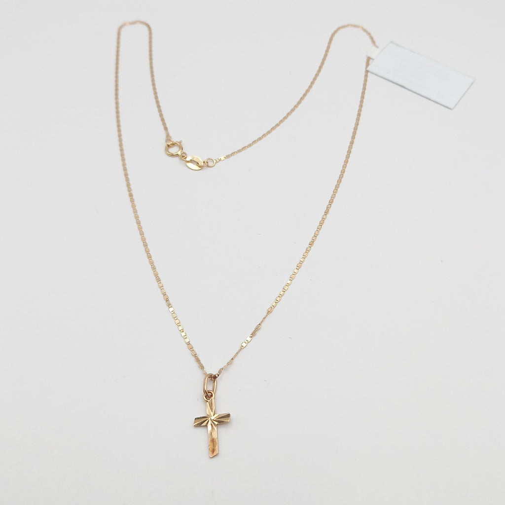 CADENA, CRUZ, DIJE ORO 10 K 1.3 GRMS (SEMINUEVO)