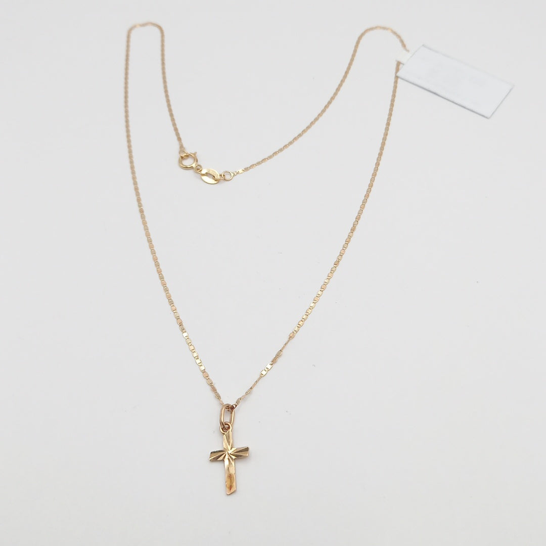 CADENA, CRUZ, DIJE ORO 10 K 1.3 GRMS (SEMINUEVO)