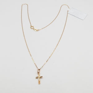 CADENA, CRUZ, DIJE ORO 10 K 1.3 GRMS (SEMINUEVO)