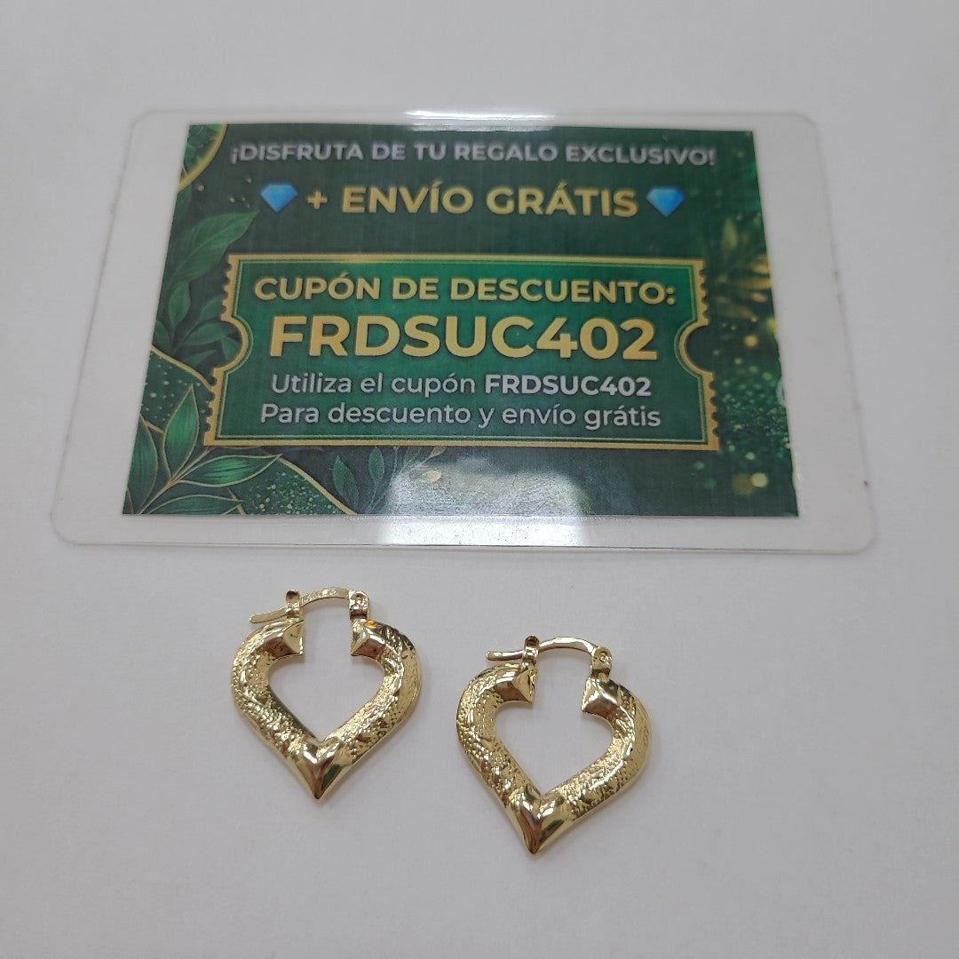 ARETES ARRACADAS 14K 1.7 GR (NUEVO)