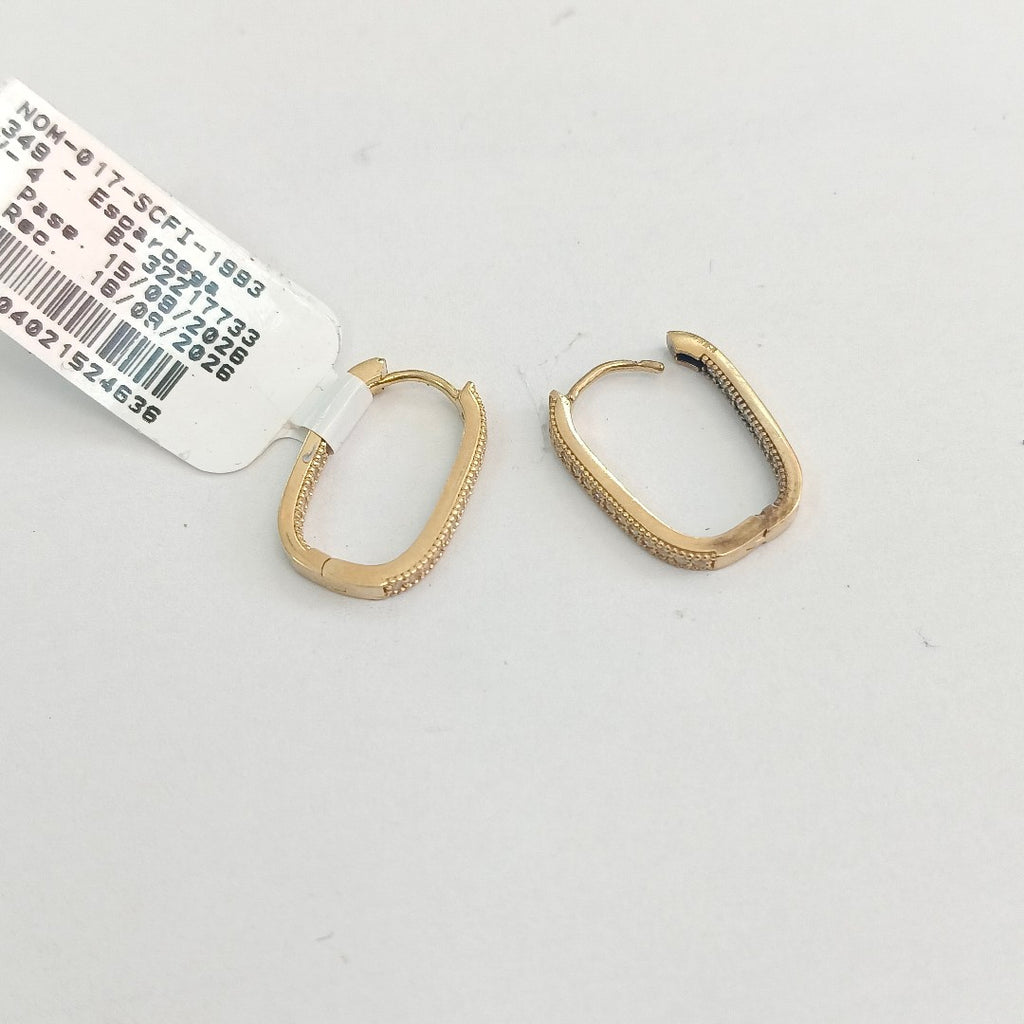 ARRACADAS PAR ORO 10 K 2.4 GRMS (SEMINUEVO)