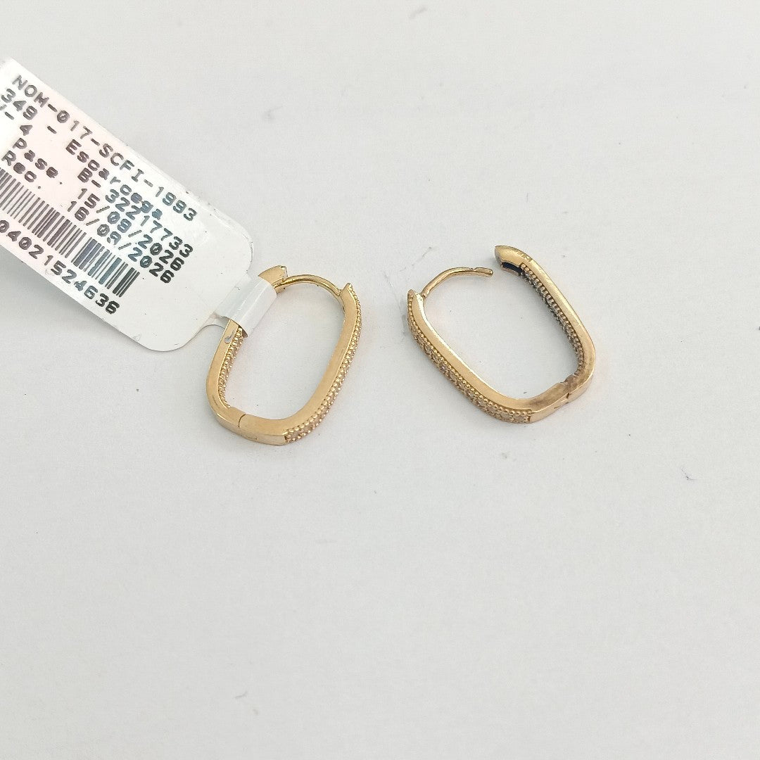 ARRACADAS PAR ORO 10 K 2.4 GRMS (SEMINUEVO)