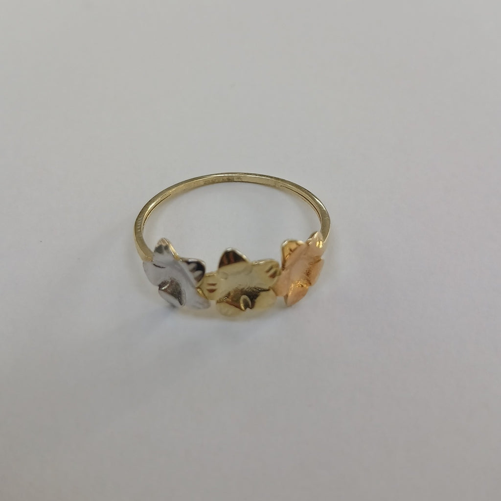 ANILLOS ANILLITO FIG FLORES 10K TALLA 9 1.3 GR (NUEVO)
