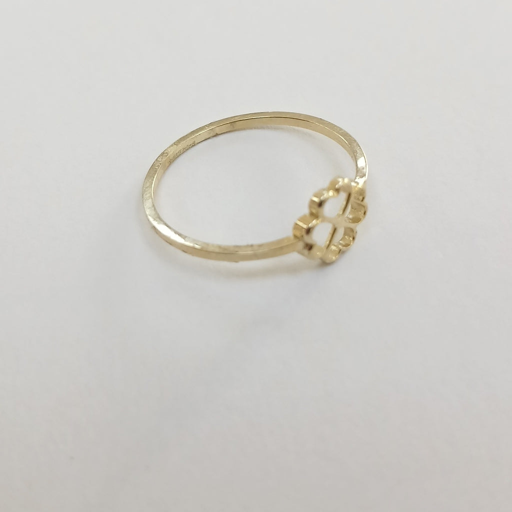 ANILLOS ANILLITO FIG TREBOL 10K TALLA 7 0.8 GR (NUEVO)