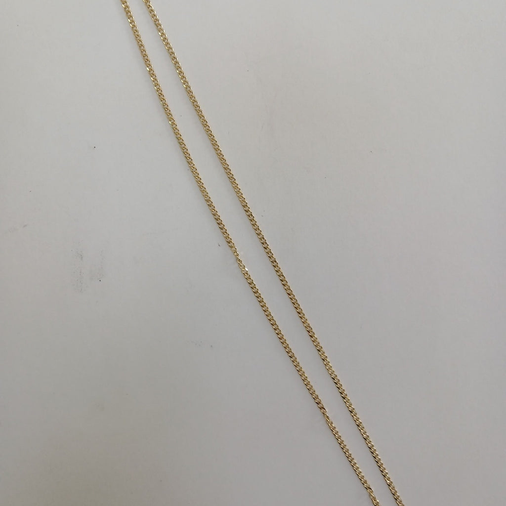 CADENAS TEJIDO BARBADA ORO 10K 55 CM 3.8 GR (NUEVO)