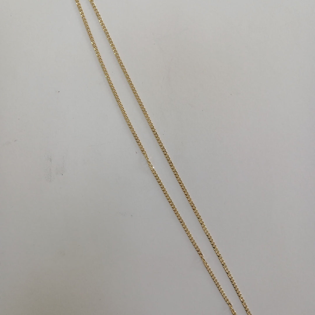 CADENAS TEJIDO BARBADA ORO 10K 55 CM 3.8 GR (NUEVO)
