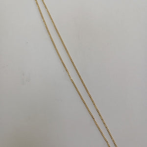 CADENAS TEJIDO BARBADA ORO 10K 55 CM 3.8 GR (NUEVO)