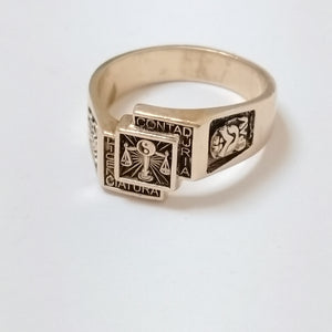 ANILLO DE GRADUACIÓN ORO 14 K 7.9 GRMS (SEMINUEVO)