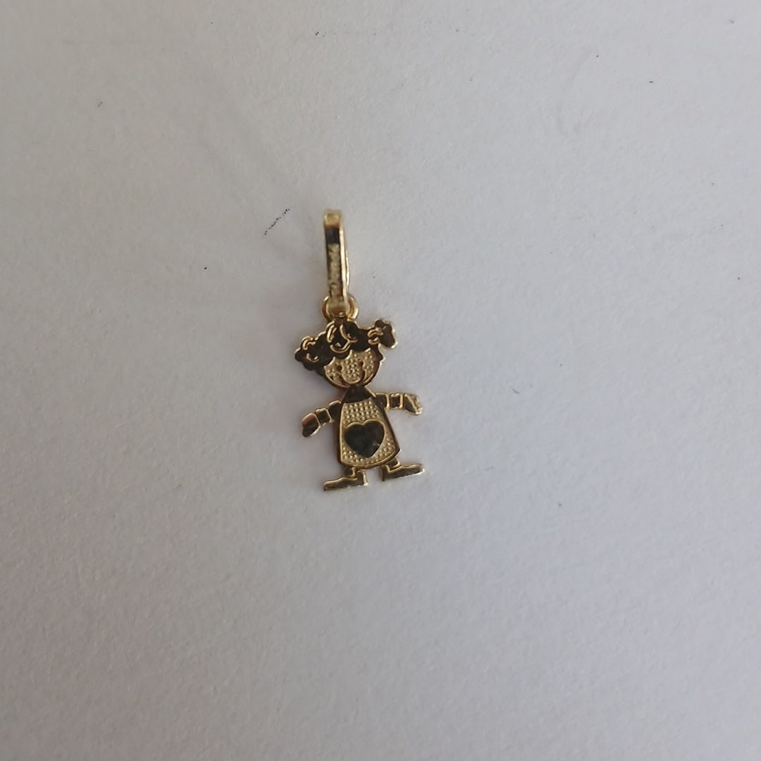 DIJE NIÑA 10K 0.3 GR (NUEVO)
