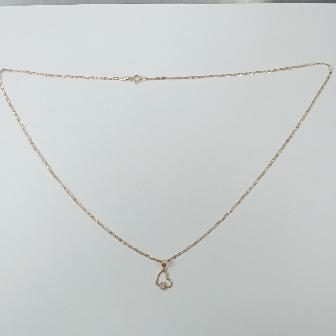 CADENA, DIJE ORO 10 K 2.8 GRMS (SEMINUEVO)