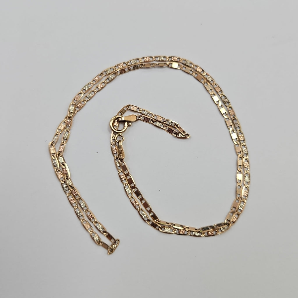 CADENA ORO, ORO COMBINADO 10 K 1.7 GRMS (SEMINUEVO)