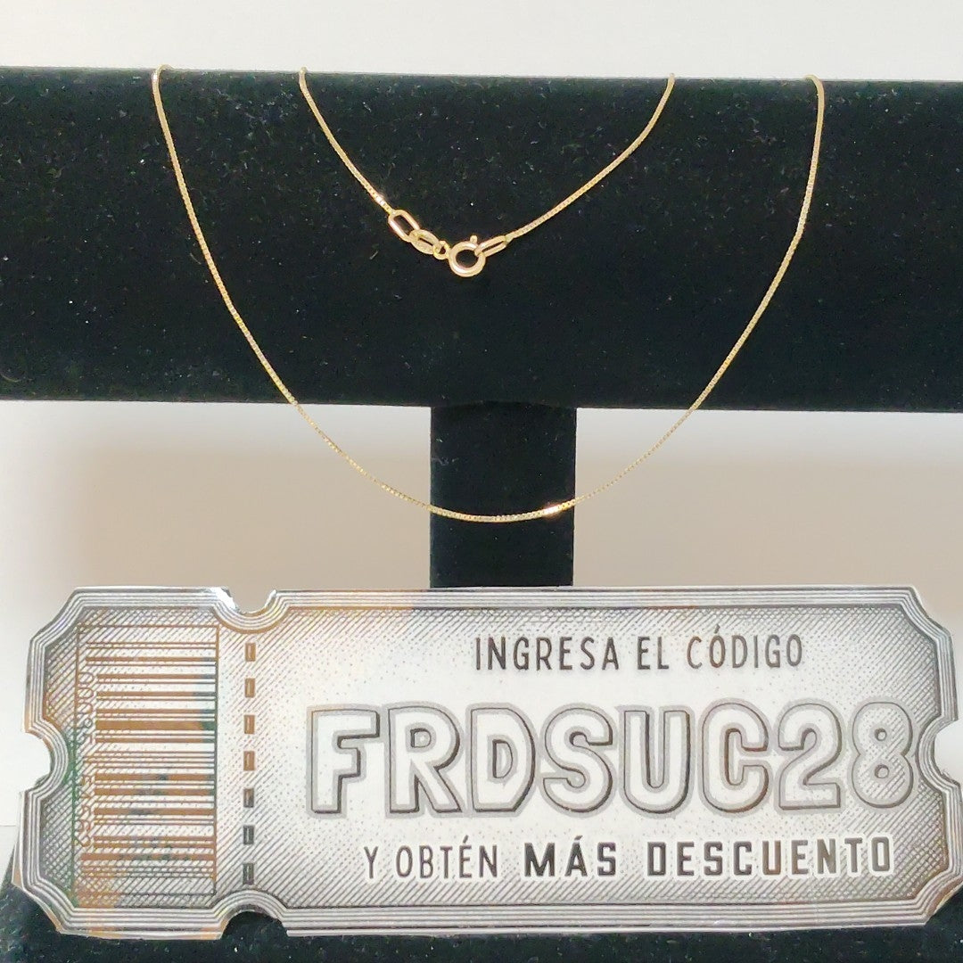 CADENA ORO 14 K 0.8 GRMS (SEMINUEVO)