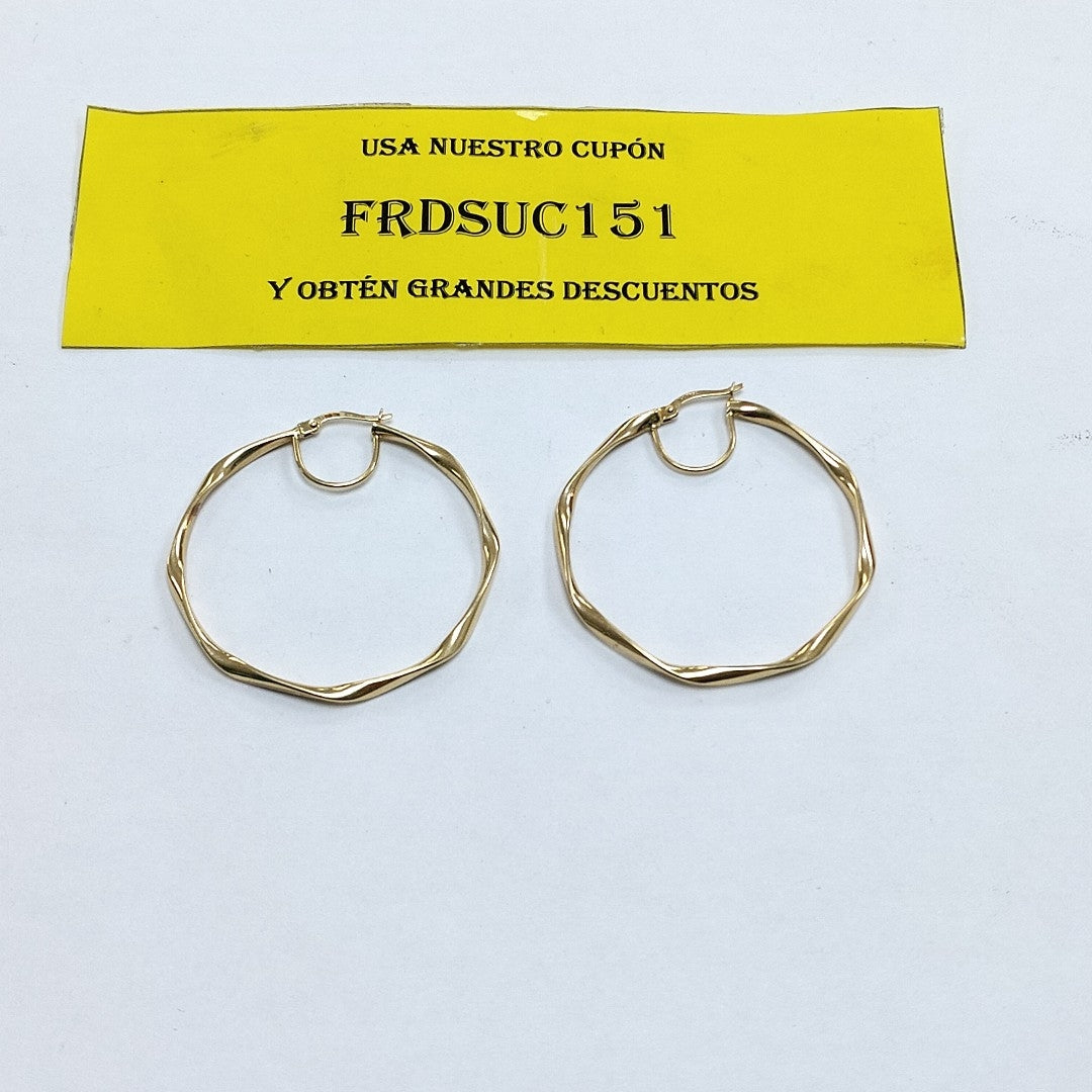 ARRACADAS PAR ORO 14 K 2.8 GRMS (SEMINUEVO)