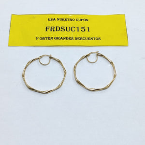 ARRACADAS PAR ORO 14 K 2.8 GRMS (SEMINUEVO)