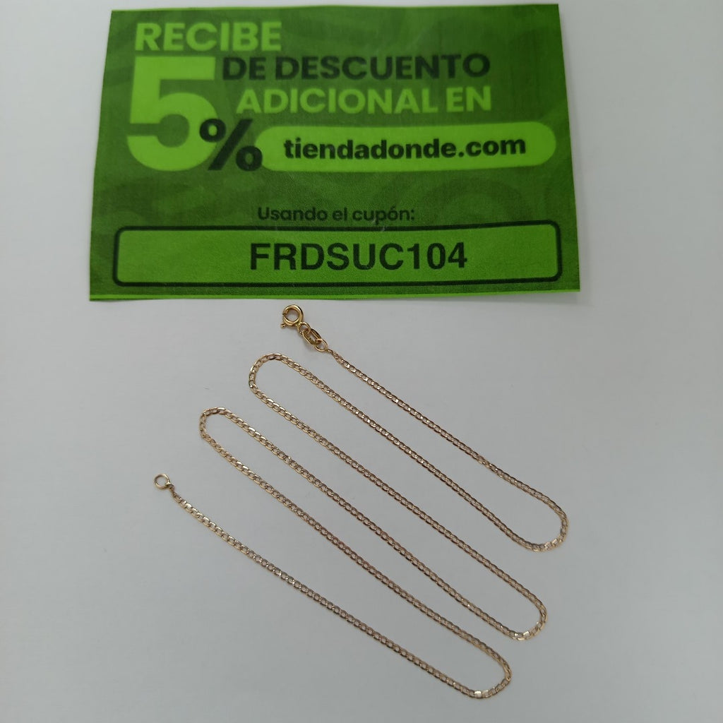 CADENA ORO 14 K 1,60 GRMS (SEMINUEVO)