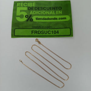 CADENA ORO 14 K 1,60 GRMS (SEMINUEVO)