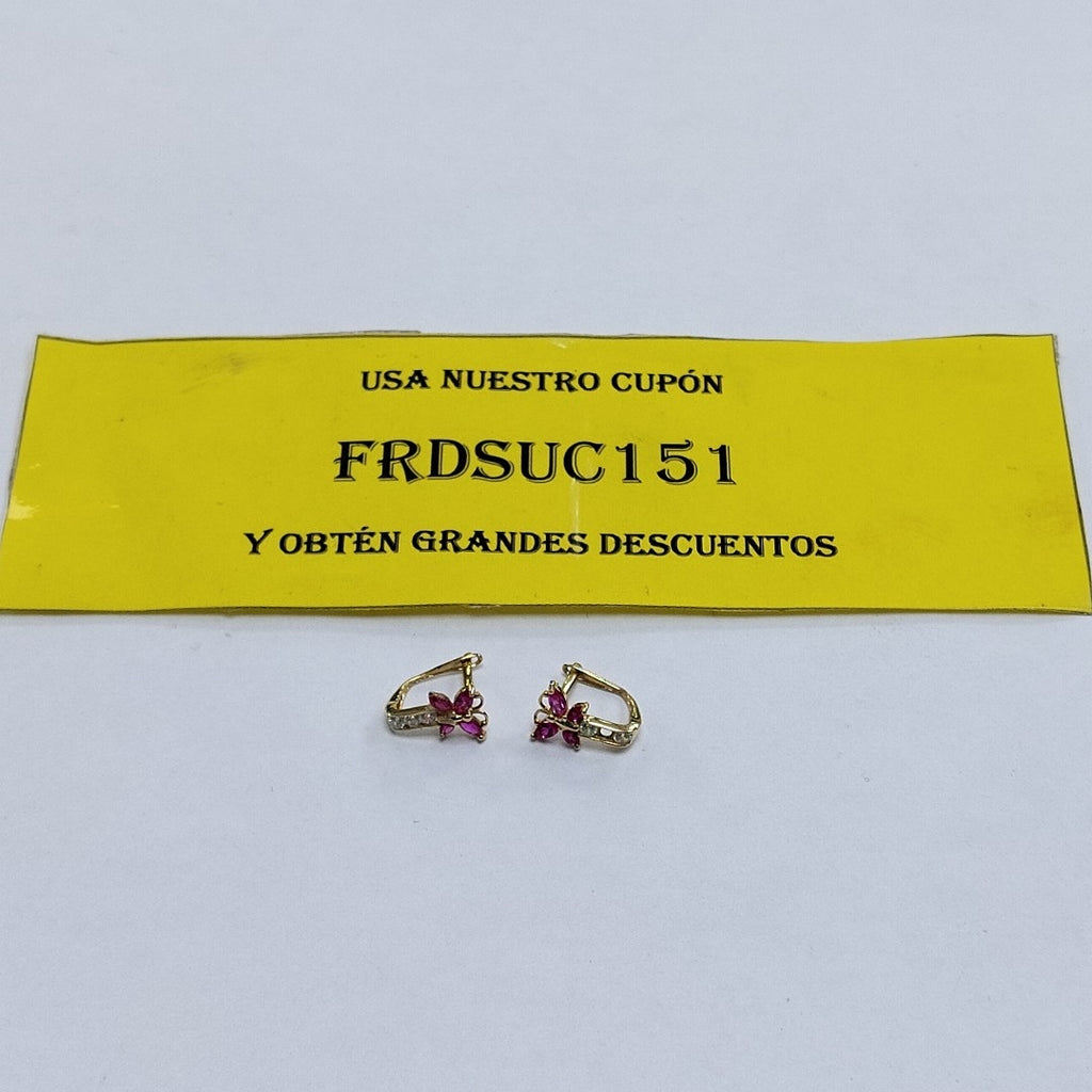 ARETES PAR ORO 14 K 1,30 GRMS (SEMINUEVO)