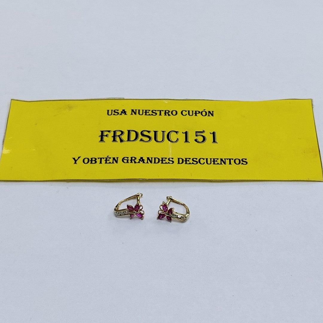 ARETES PAR ORO 14 K 1,30 GRMS (SEMINUEVO)