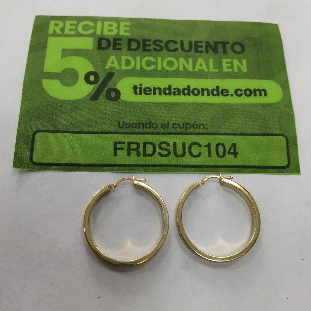 ARRACADAS PAR ORO 10 K 3.5 GRMS (SEMINUEVO)