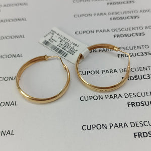 ARRACADAS PAR ORO 14 K 3.4 GRMS (SEMINUEVO)