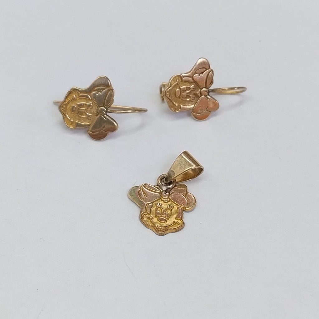 ARETES PAR, DIJE ORO 10 K 2.1 GRMS (SEMINUEVO)