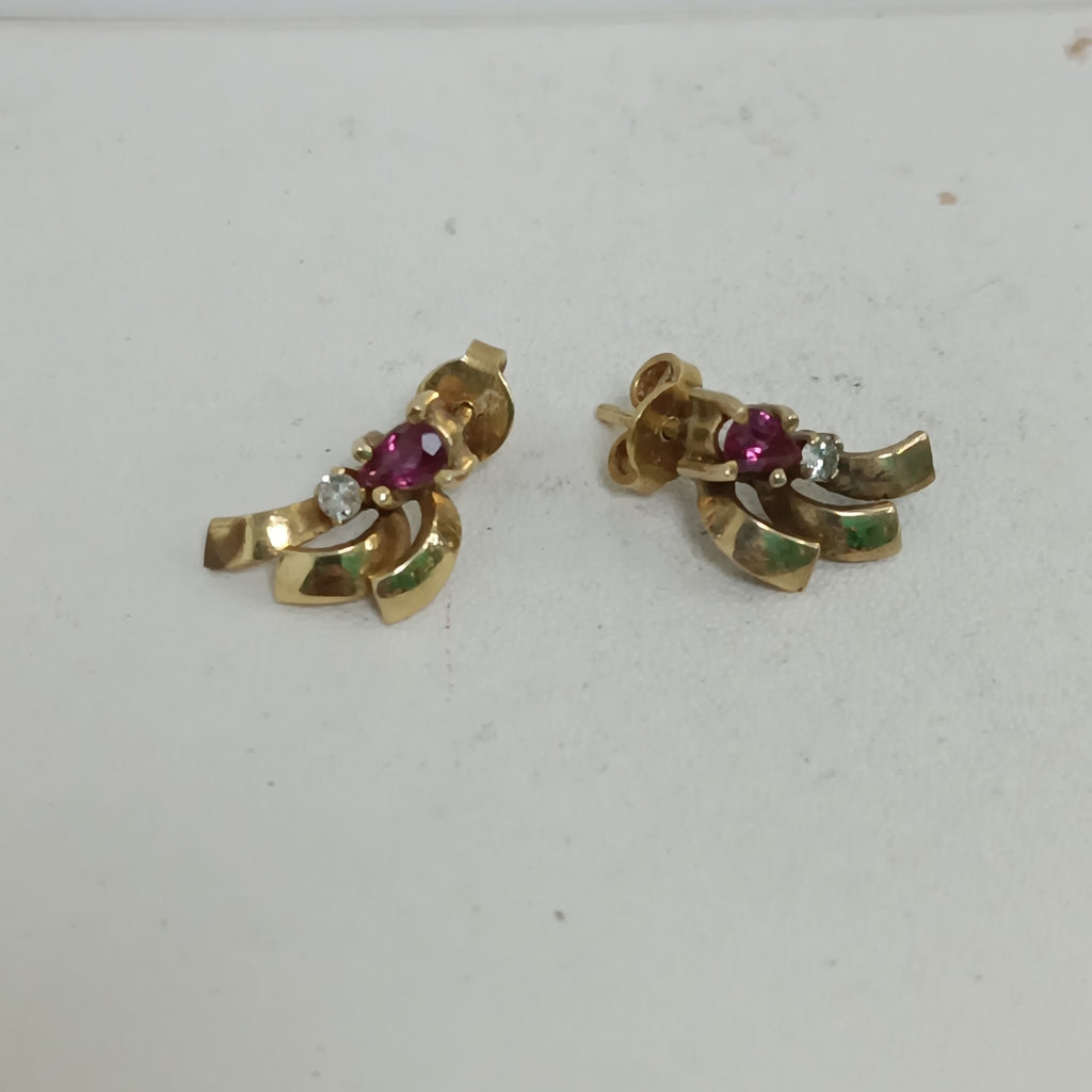 ARETES PAR ORO 10 K 3.1 GRMS (SEMINUEVO)