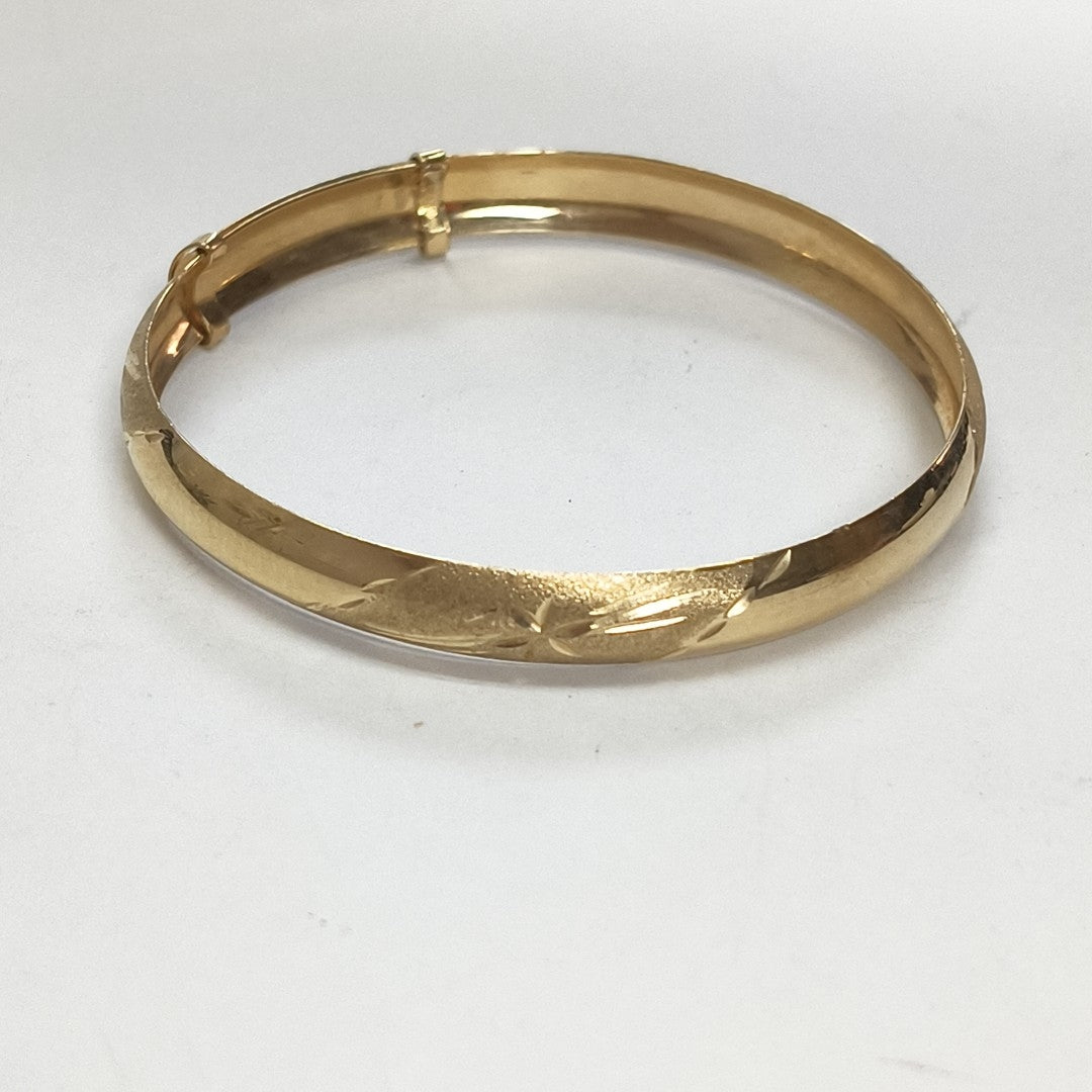 PULSERA RIGIDA ORO 10 K 4,50 GRMS (SEMINUEVO)
