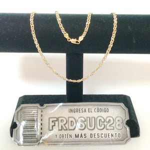 CADENA ORO COMBINADO 14 K 7.7 GRMS (SEMINUEVO)