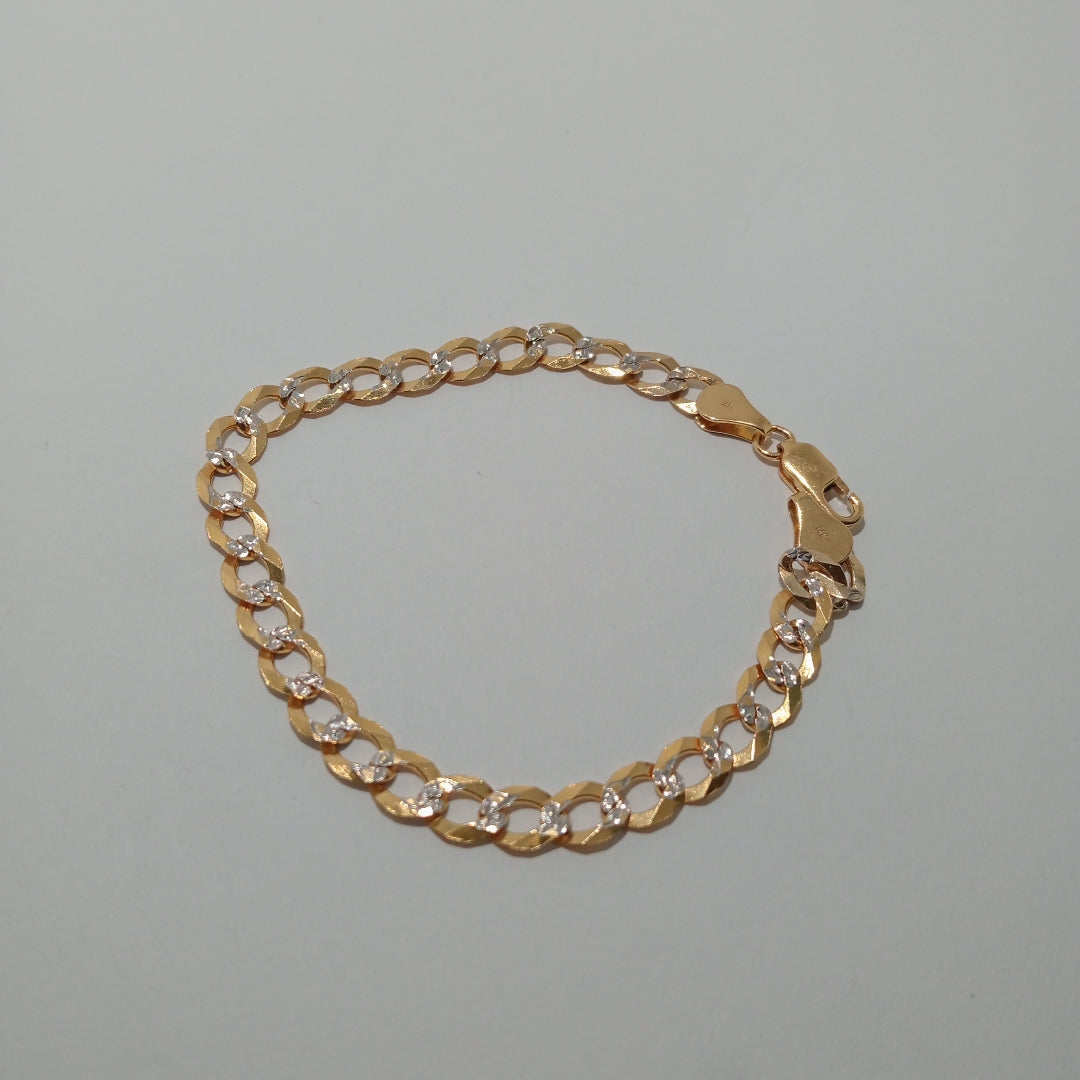 PULSERA BARBADA 14K 21 CM 5.7 GR (NUEVO)
