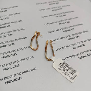 VIOLADORES PAR ORO 14 K 3,40 GRMS (SEMINUEVO)