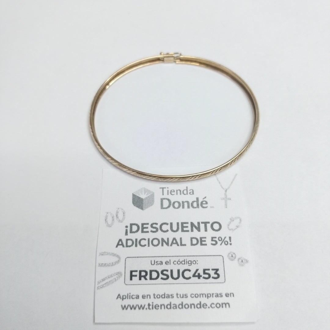 PULSERA RIGIDA ORO 14 K 4 GRMS (SEMINUEVO)