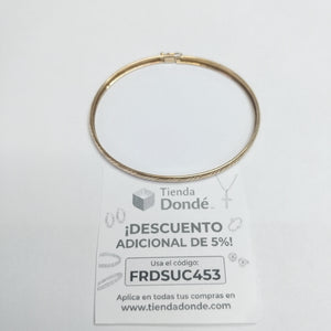 PULSERA RIGIDA ORO 14 K 4 GRMS (SEMINUEVO)