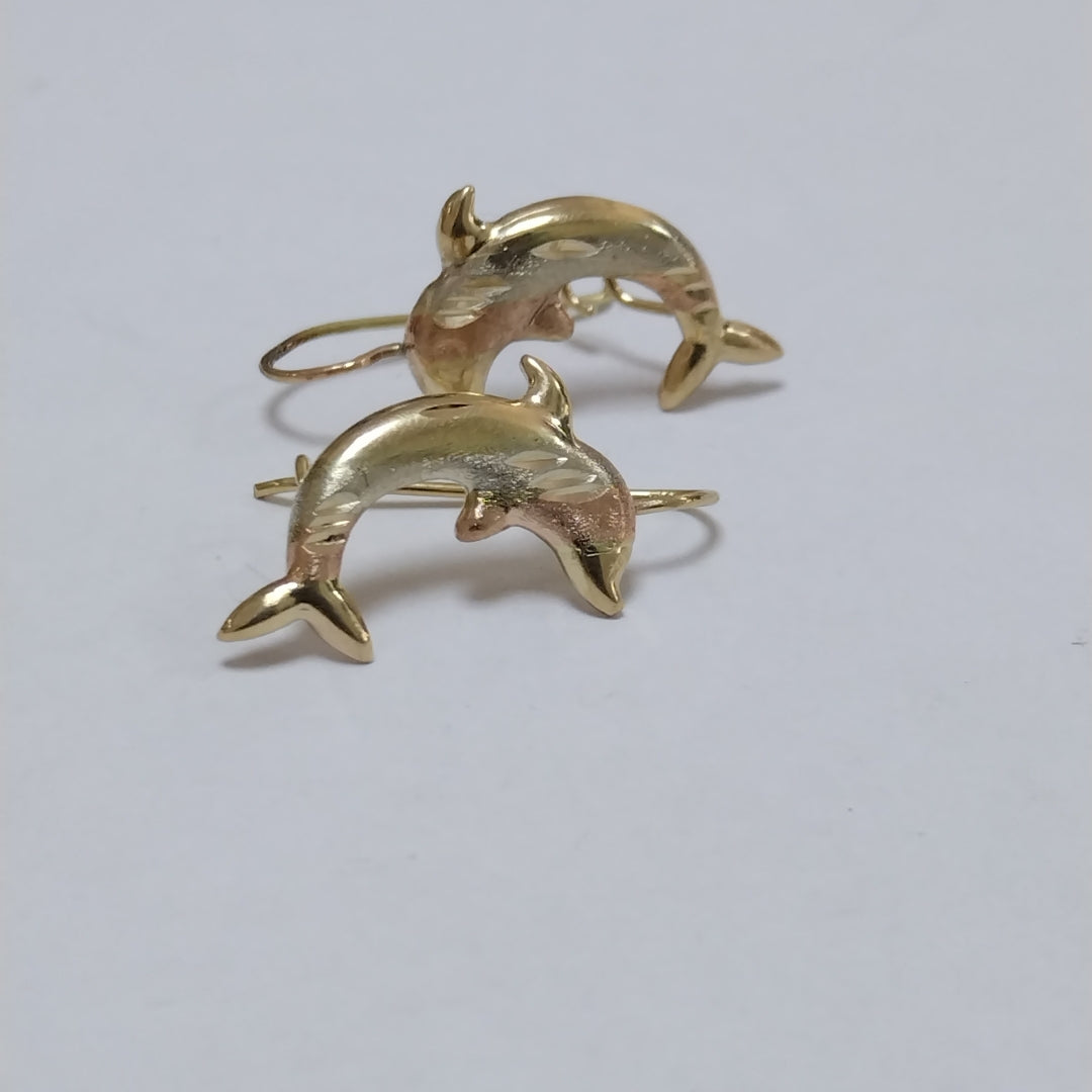 ARETES PAR ORO 10 K 1.1 GRMS (SEMINUEVO)