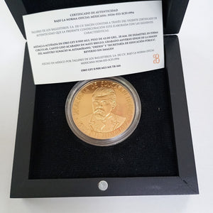 MEDALLA CONMEMORATIVA ORO 21 K 41.6 GRMS (SEMINUEVO)