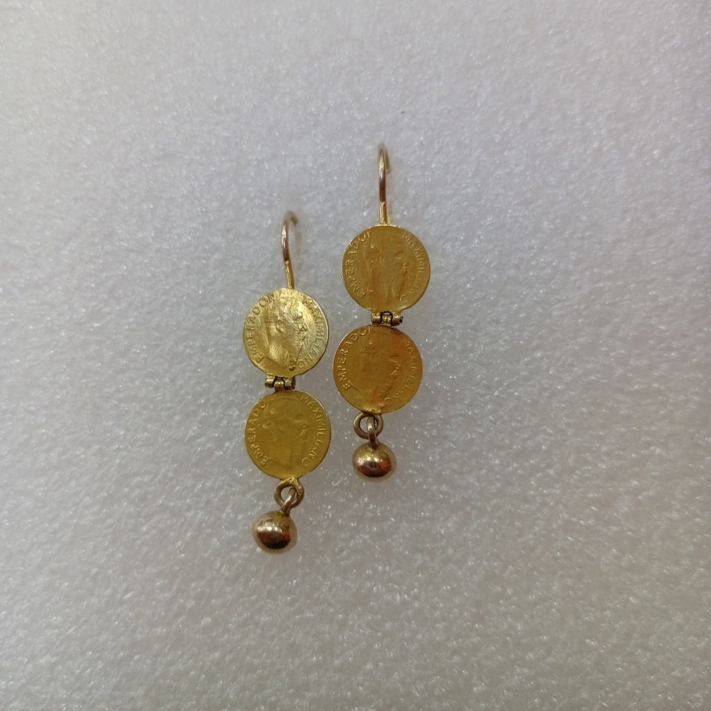ARETES PAR ORO 10 K 2.4 GRMS (SEMINUEVO)