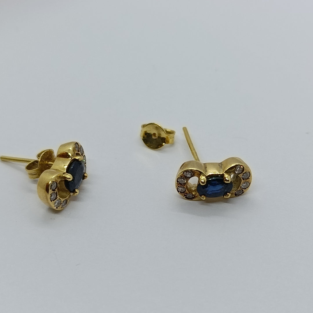 BROQUELES PAR ORO 14 K 4,20 GRMS (SEMINUEVO)