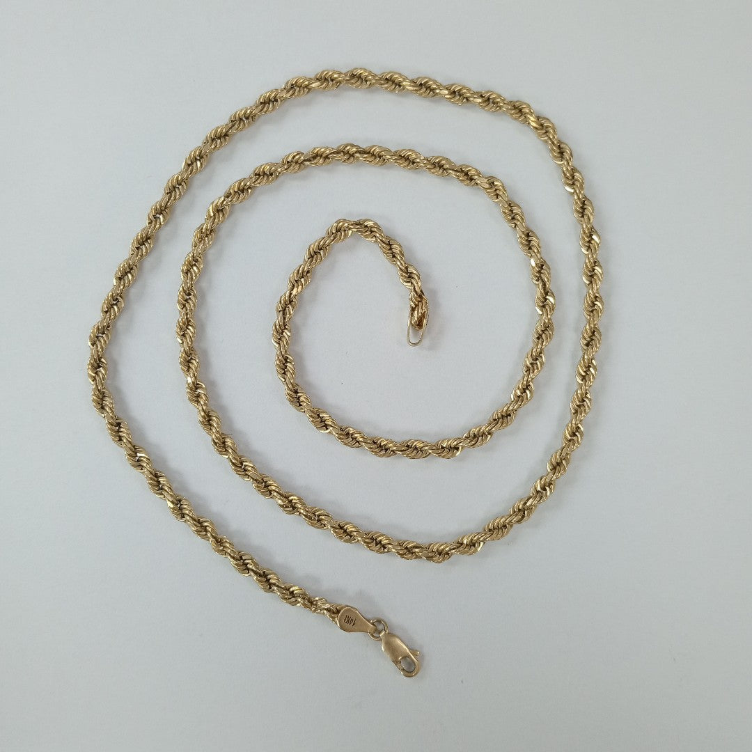 CADENA ORO 14 K 8.8 GRMS (SEMINUEVO)