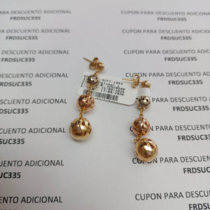 ARETES PAR ORO 14 K 5.9 GRMS (SEMINUEVO)