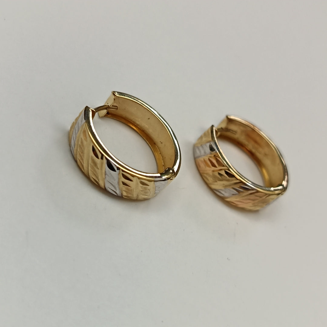 ARRACADAS PAR ORO COMBINADO 10 K 2.3 GRMS (SEMINUEVO)