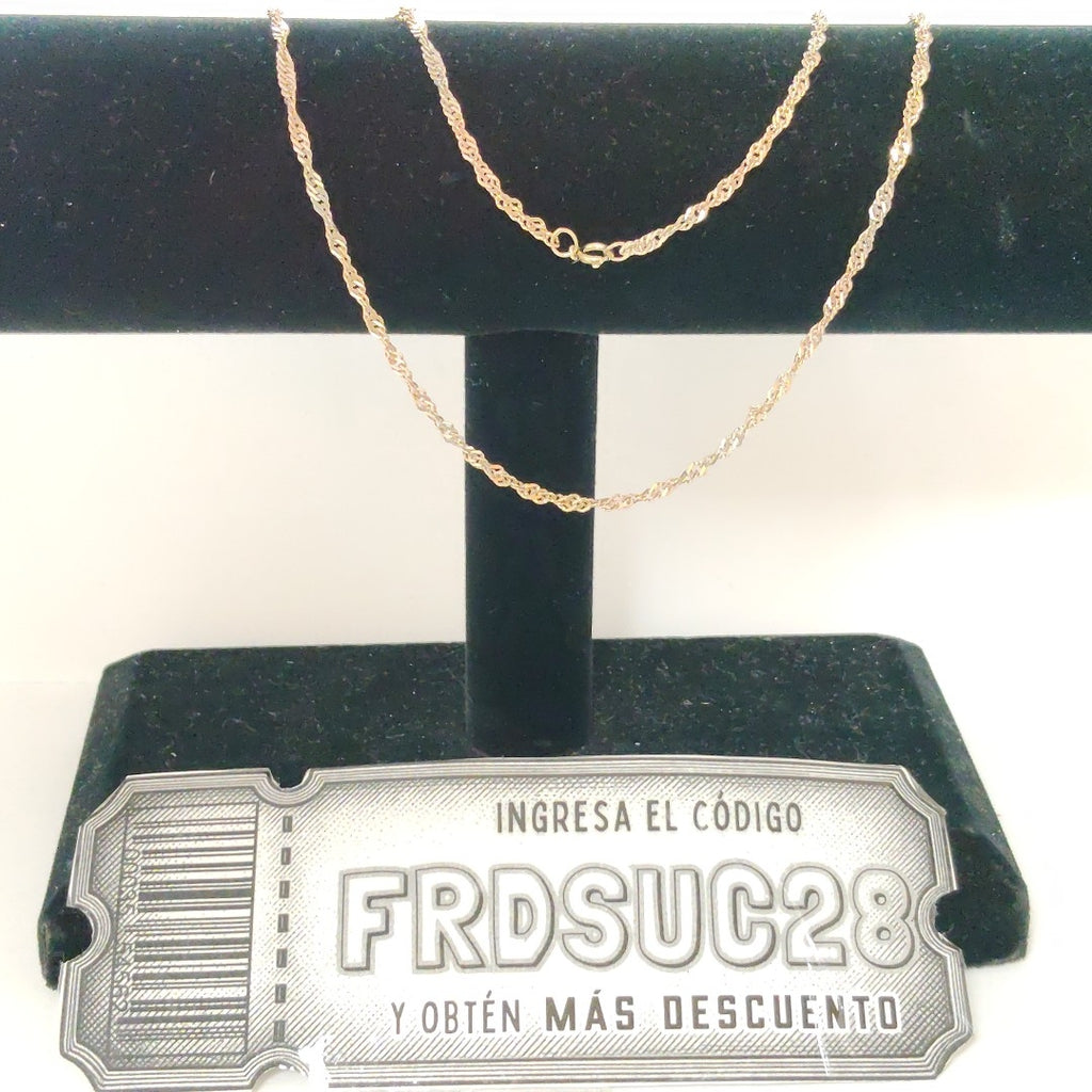 CADENA ORO COMBINADO 10 K 2,90 GRMS (SEMINUEVO)
