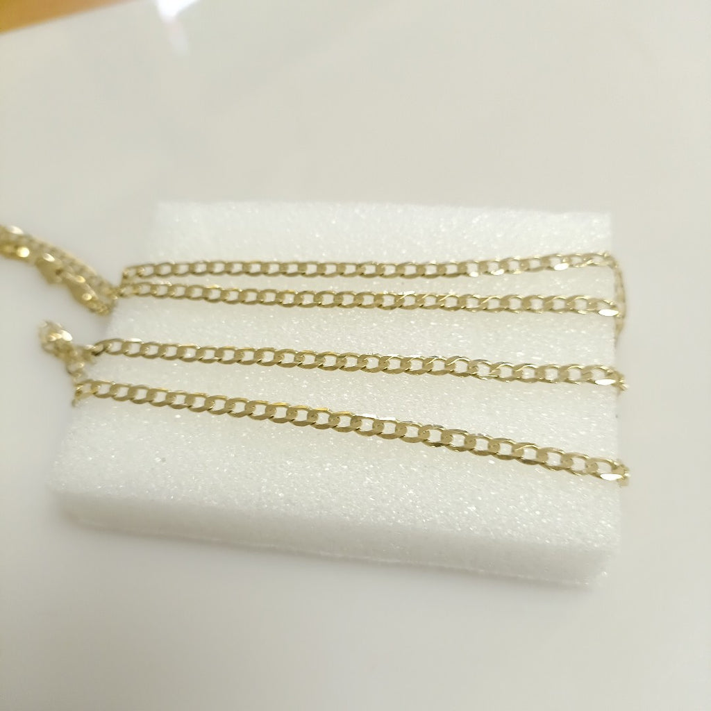 CADENA TEJIDO BARBADA 14K 60 CM 8.8 GR (NUEVO)