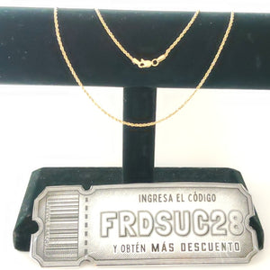 CADENA ORO 14 K 3,20 GRMS (SEMINUEVO)