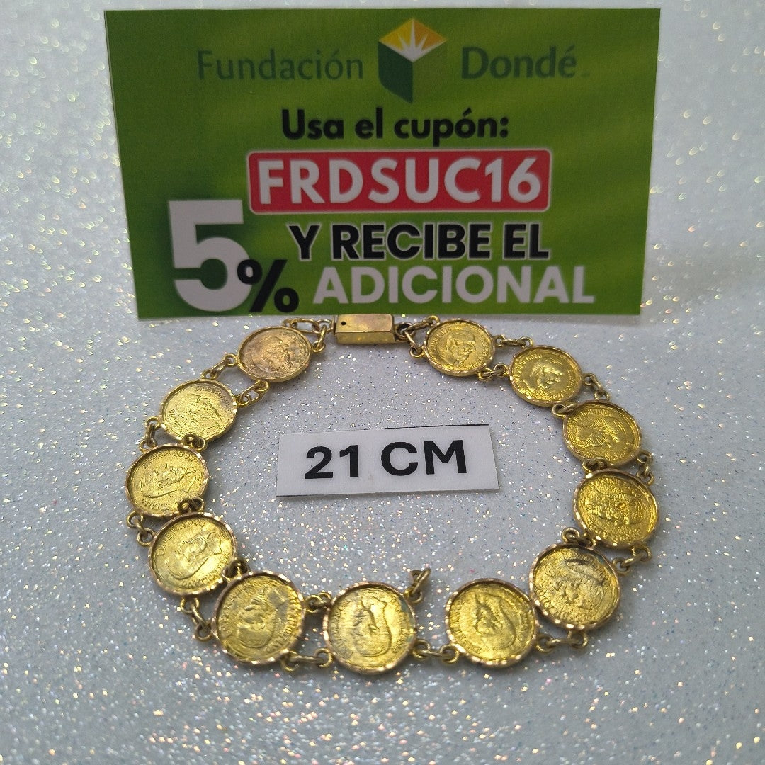 K1 10.5 GRMS 10 K IDENTIFICACIÓN PULSERA TEJIDO HECHURA ESPECIAL MAT (SEMINUEVO)
