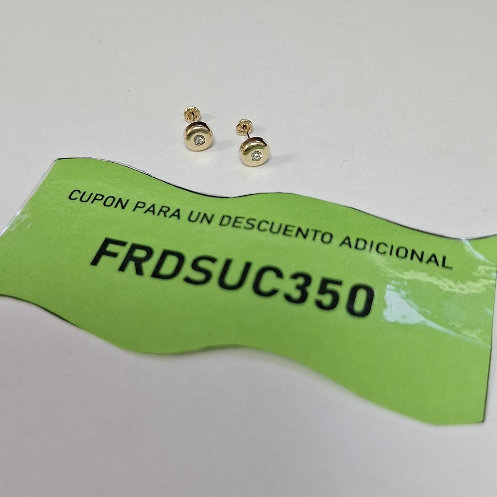 BROQUELES BROQUEL C CIRCONIA 14K 0.27 GR (NUEVO)