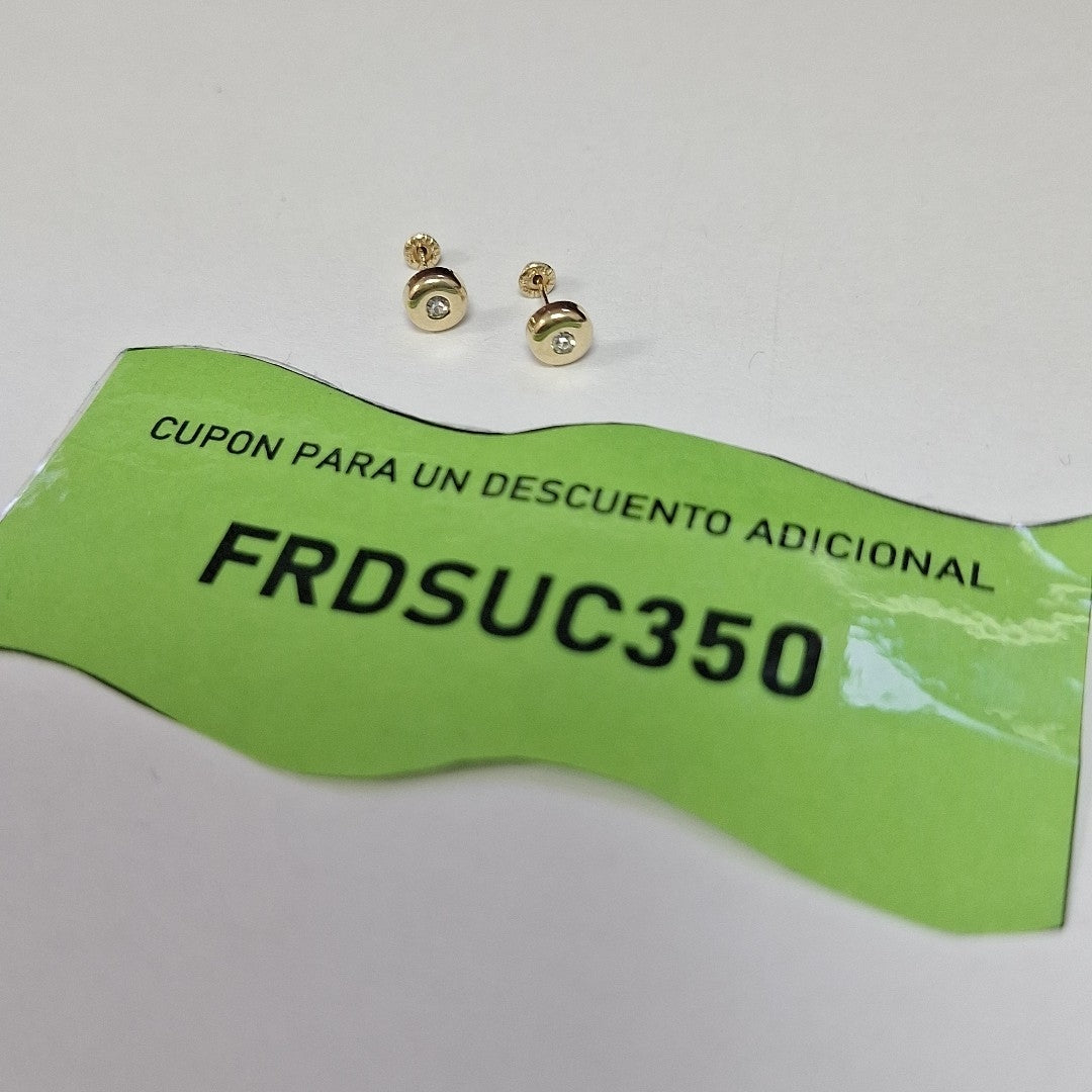BROQUELES BROQUEL C CIRCONIA 14K 0.27 GR (NUEVO)