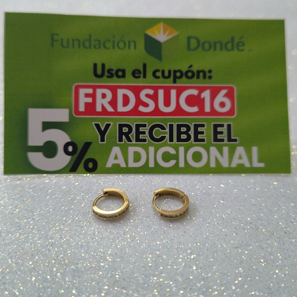 ARRACADAS PAR ORO 10 K 1,00 GRMS (SEMINUEVO)