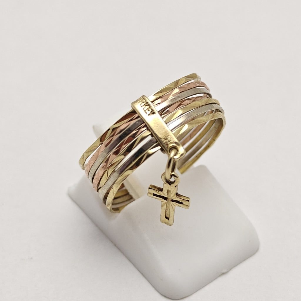 ANILLITO ORO COMBINADO 14 K 1.9 GRMS (SEMINUEVO)