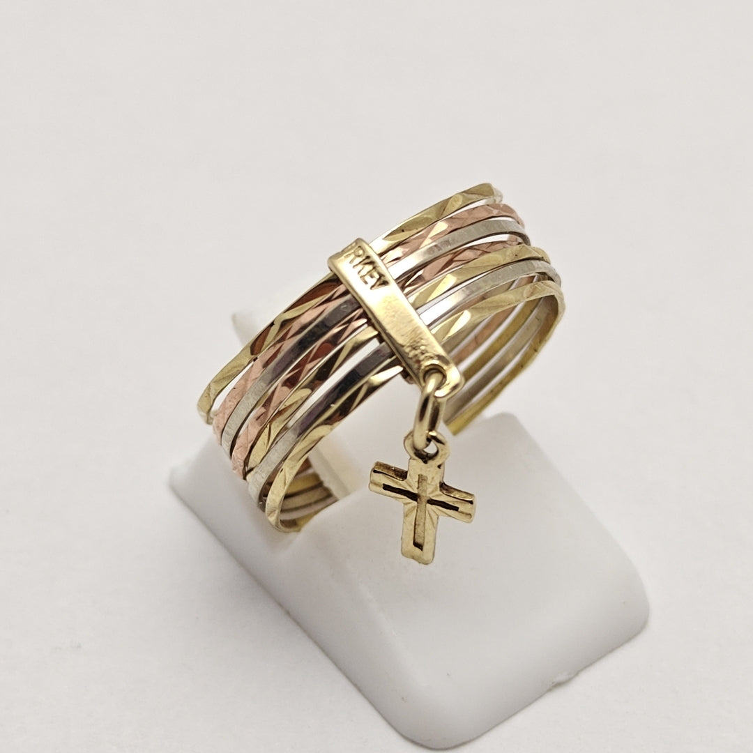 ANILLITO ORO COMBINADO 14 K 1.9 GRMS (SEMINUEVO)