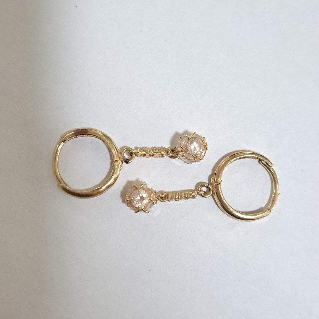 ARETES PAR ORO 14 K 2,10 GRMS (SEMINUEVO)