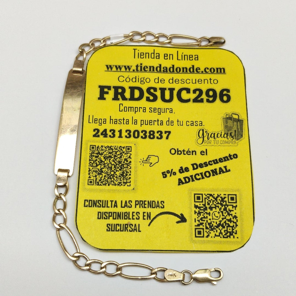 ESCLAVA ORO 10 K 5.4 GRMS (SEMINUEVO)